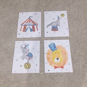 CIRCUS watercolor artwork